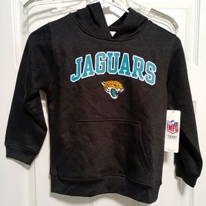 NFL Jacksonville Jaguars Youth Small Black Pullover Hoodie NWT